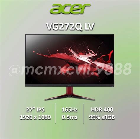 acer vg272 lv|Acer nitro vg272.